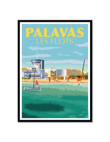 Palavas – Poster affiche – image encadrée