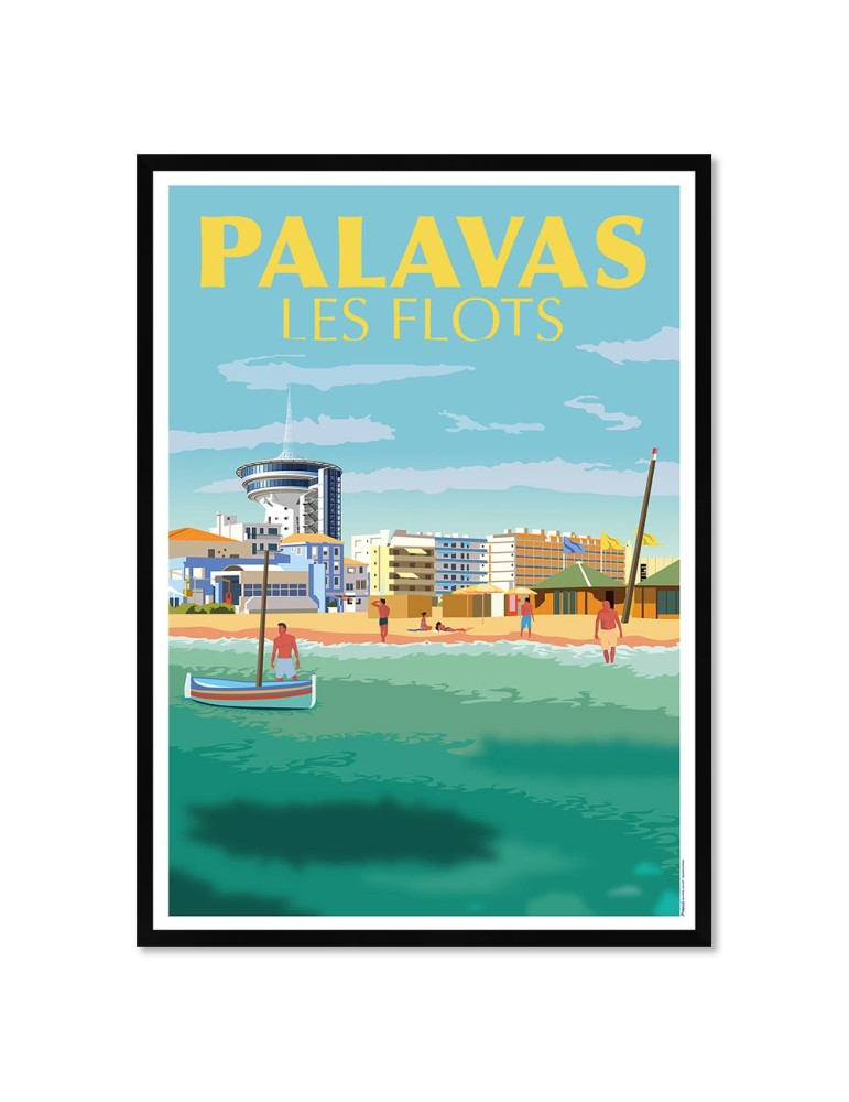 Palavas – Poster affiche – image encadrée