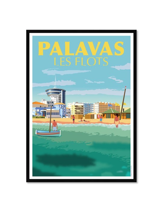 Palavas – Poster affiche – image encadrée
