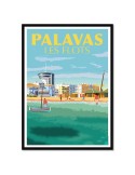 Palavas – Poster affiche – image encadrée