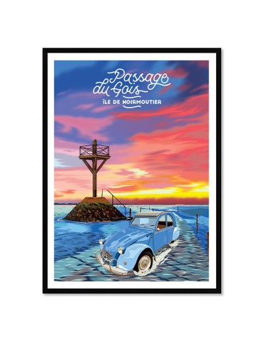 Passage du Gois – Poster affiche – image encadrée