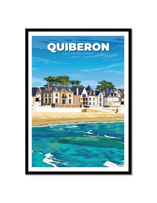 Quiberon – Poster affiche – image encadrée