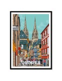 Quimper – Poster affiche – image encadrée