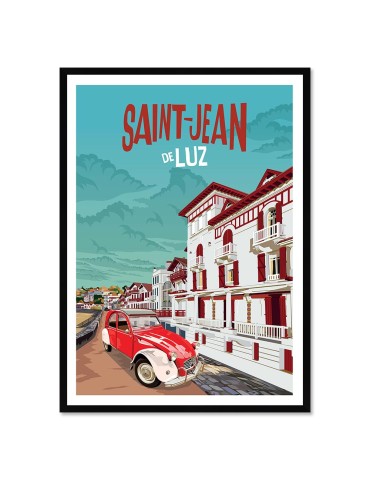 Saint-Jean-de-Luz – Poster affiche – image encadrée