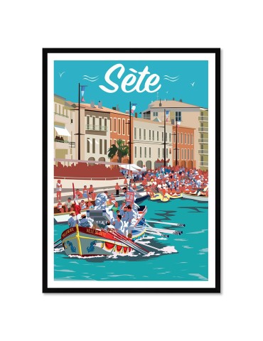 Sète – Poster affiche – image encadrée