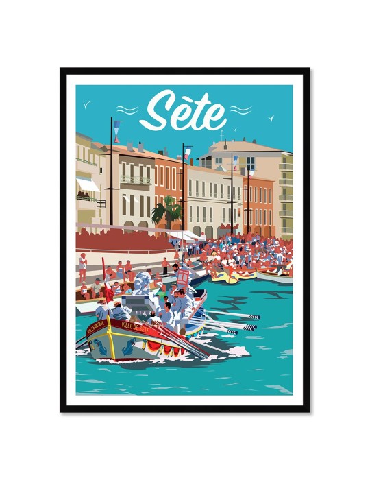 Sète – Poster affiche – image encadrée