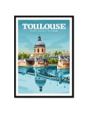 Toulouse Pt St-Pierre – Poster affiche – image encadrée