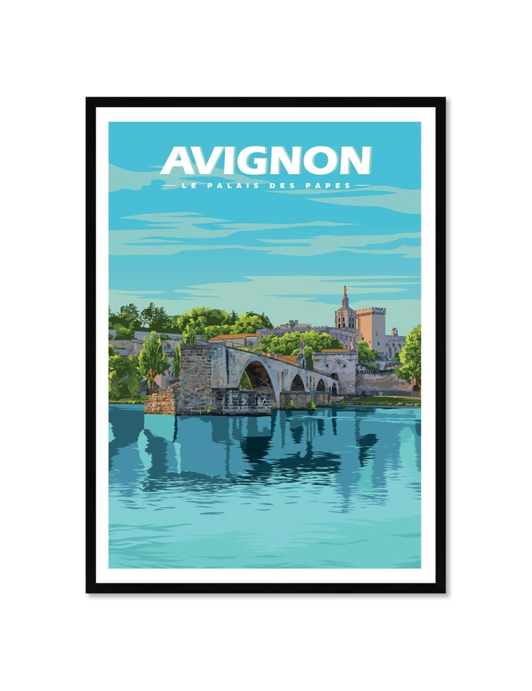 Avignon – Poster affiche – image encadrée