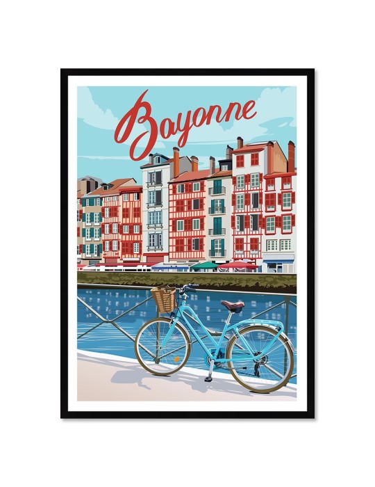Bayonne 1 – Poster affiche – image encadrée