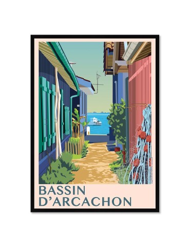 Bassin d'Arcachon – Poster affiche – image encadrée