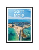 Saint-Malo – Poster affiche – image encadrée