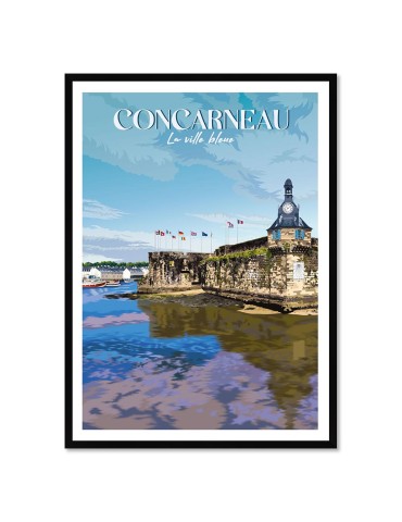 Concarneau – Poster affiche – image encadrée
