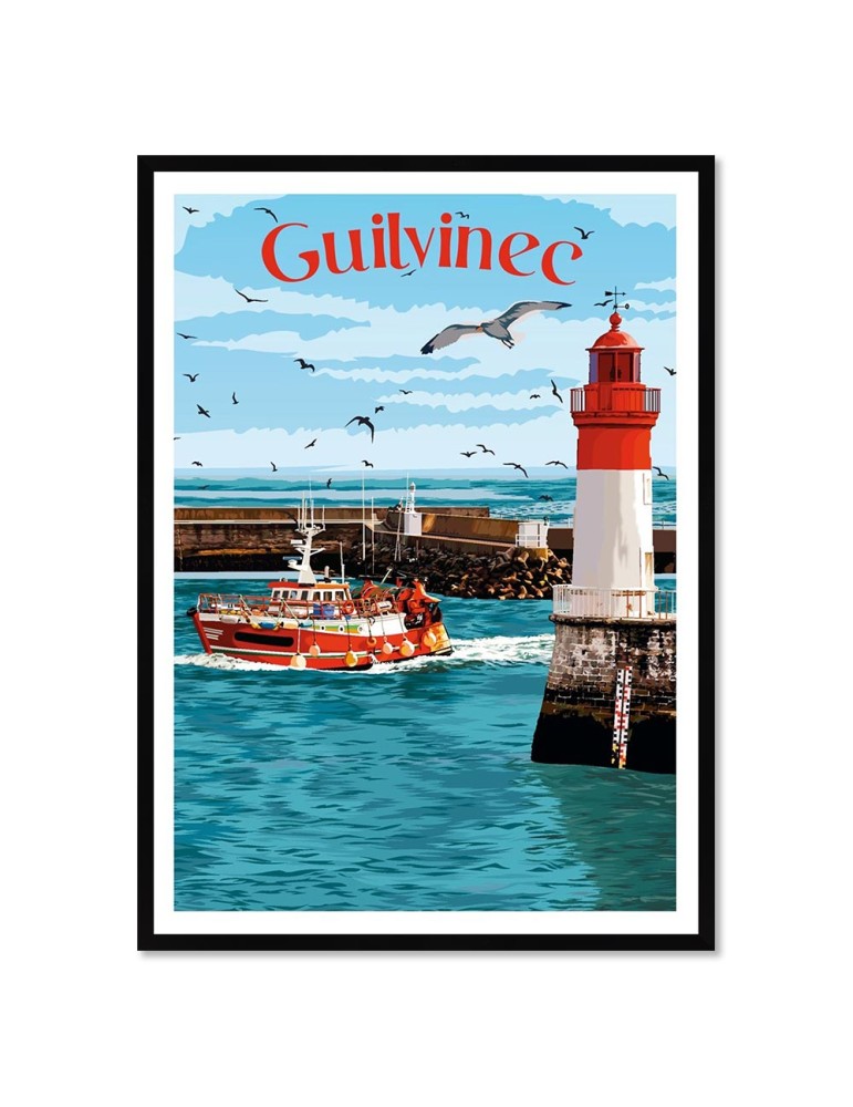 Le Guilvinec – Poster affiche – image encadrée