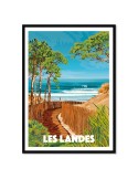 Les Landes – Poster affiche – image encadrée