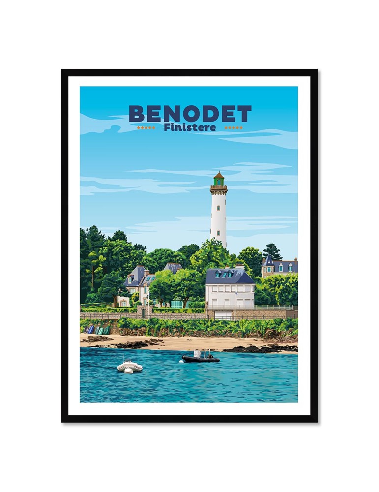 Bénodet – Poster affiche – image encadrée