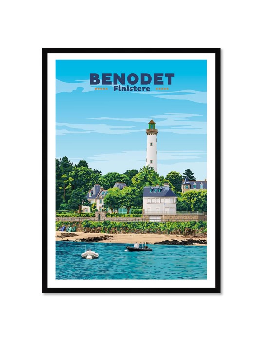 Bénodet – Poster affiche – image encadrée