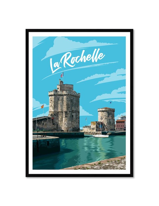 La Rochelle – Poster affiche – image encadrée