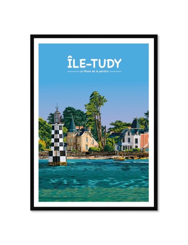 L'île Tudy – Poster affiche – image encadrée