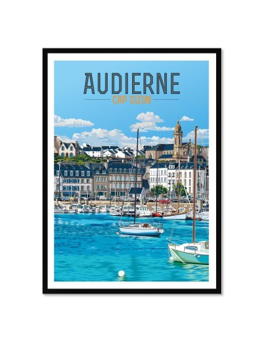 Audierne – Poster affiche – image encadrée