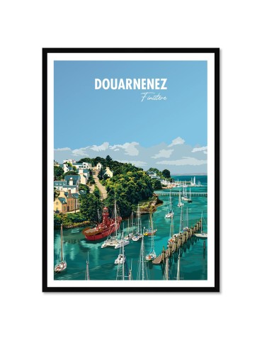 Douarnenez – Poster affiche – image encadrée