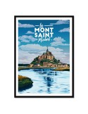 Le Mont-Saint-Michel – Poster affiche – image encadrée