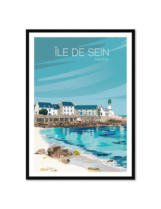 Ile de sein – Poster affiche – image encadrée