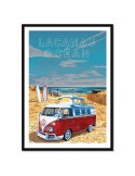 Lacanau Océan – Poster affiche – image encadrée