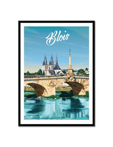 Blois – Poster affiche – image encadrée