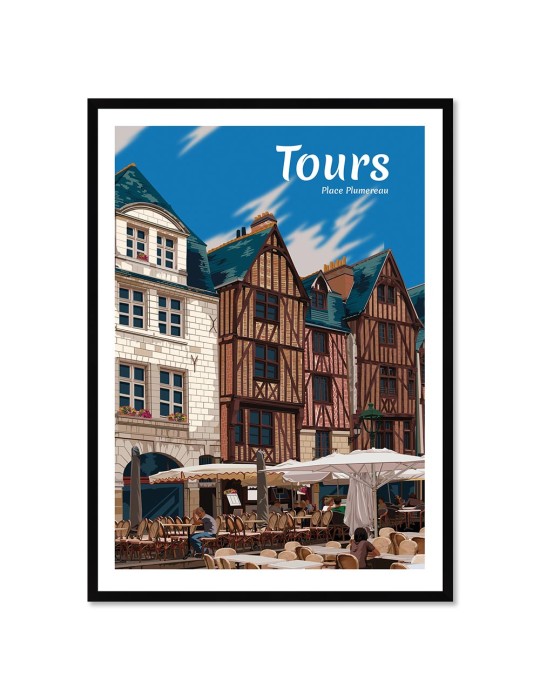 Tours – Poster affiche – image encadrée