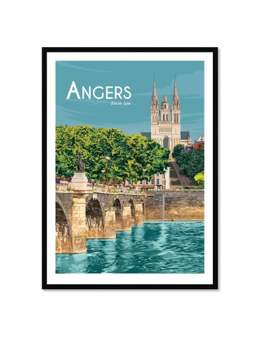 Angers – Poster affiche – image encadrée