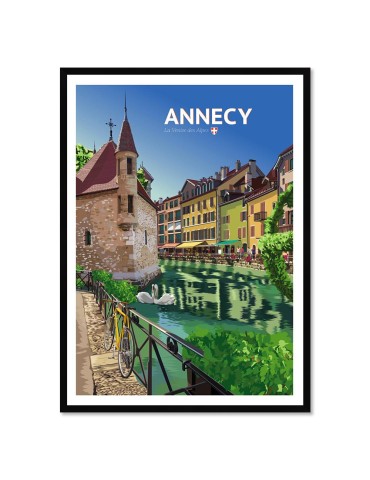 Annecy – Poster affiche – image encadrée