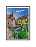 Annecy – Poster affiche – image encadrée