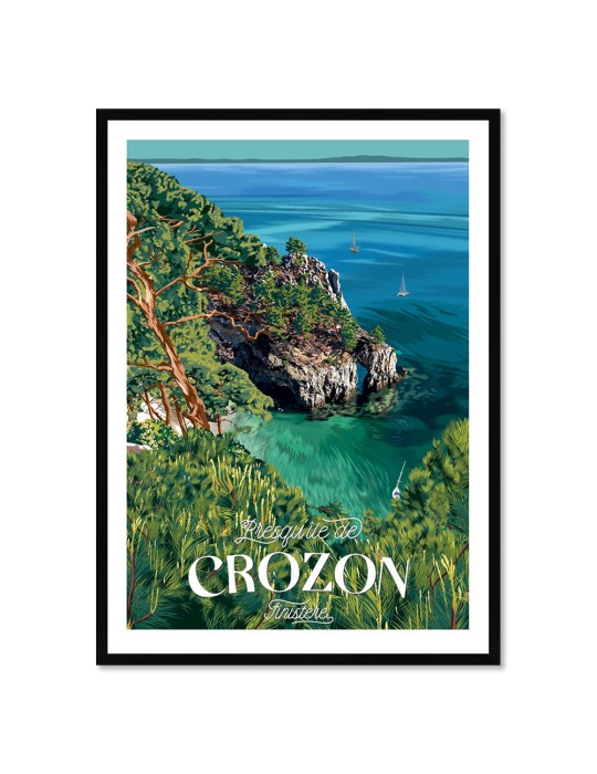 Crozon – Poster affiche – image encadrée