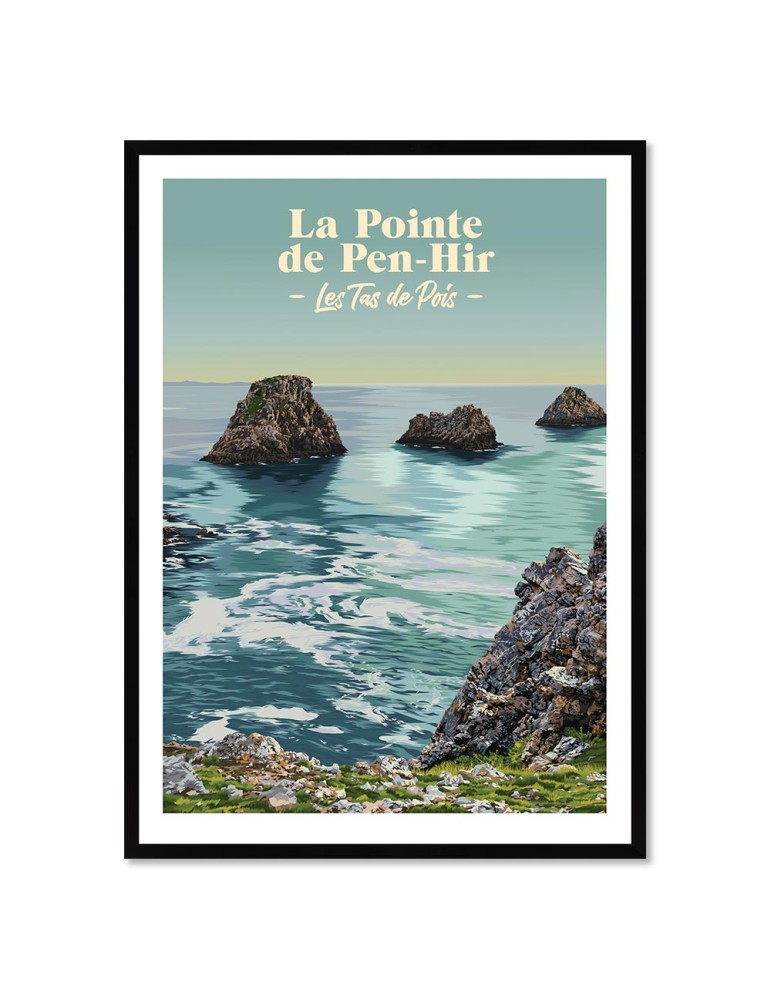 La pointe de Pen-Hir – Poster affiche – image encadrée
