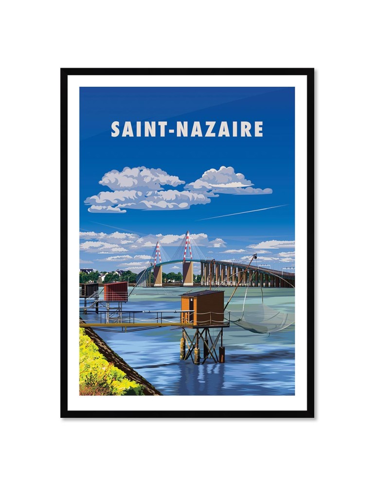 Saint-Nazaire – Poster affiche – image encadrée