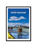 Saint-Nazaire – Poster affiche – image encadrée