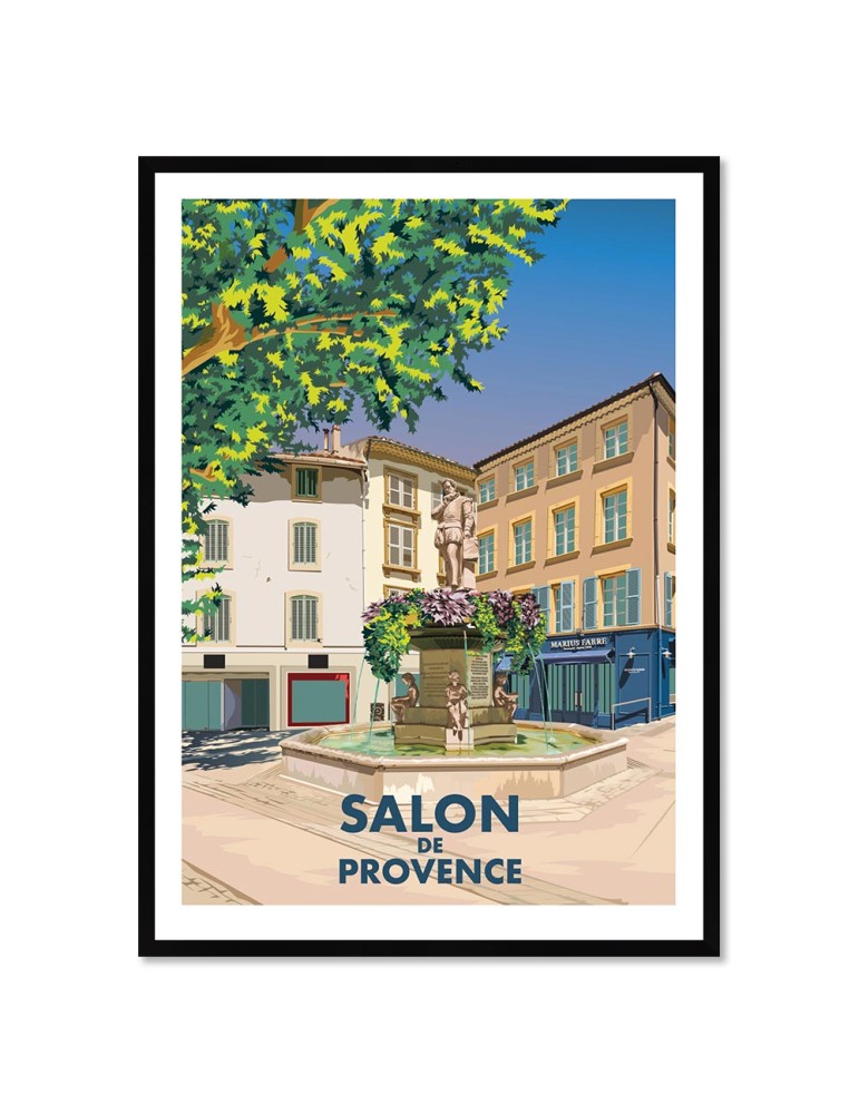 Salon de Provence – Poster affiche – image encadrée