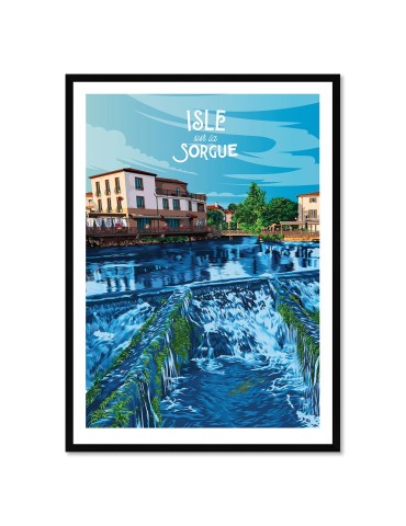 Isle sur la Sorgue – Poster affiche – image encadrée