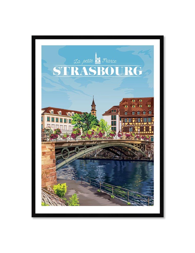 Strasbourg – Poster affiche – image encadrée