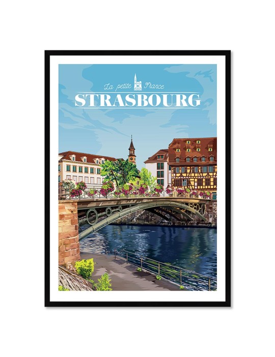 Strasbourg – Poster affiche – image encadrée
