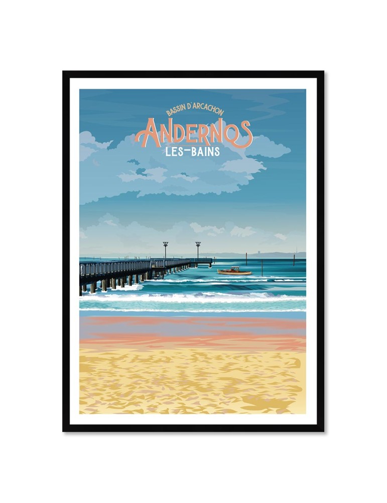 Andernos – Poster affiche – image encadrée