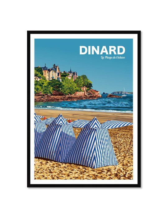 Dinard – Poster affiche – image encadrée