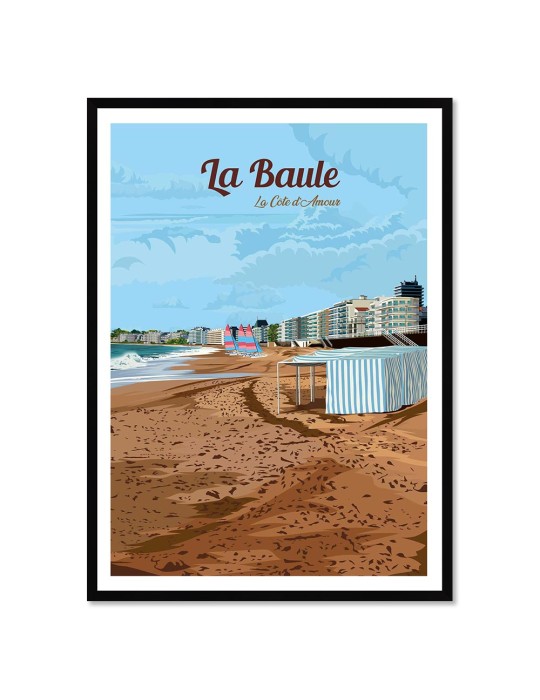 La Baule – Poster affiche – image encadrée