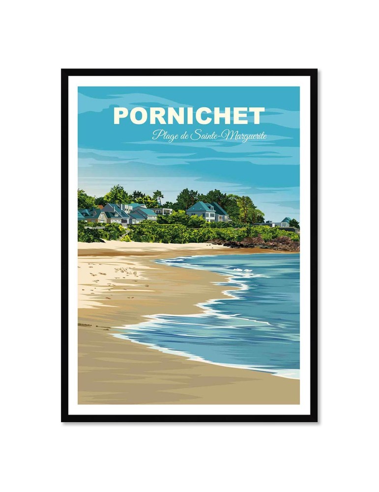 Pornichet – Poster affiche – image encadrée
