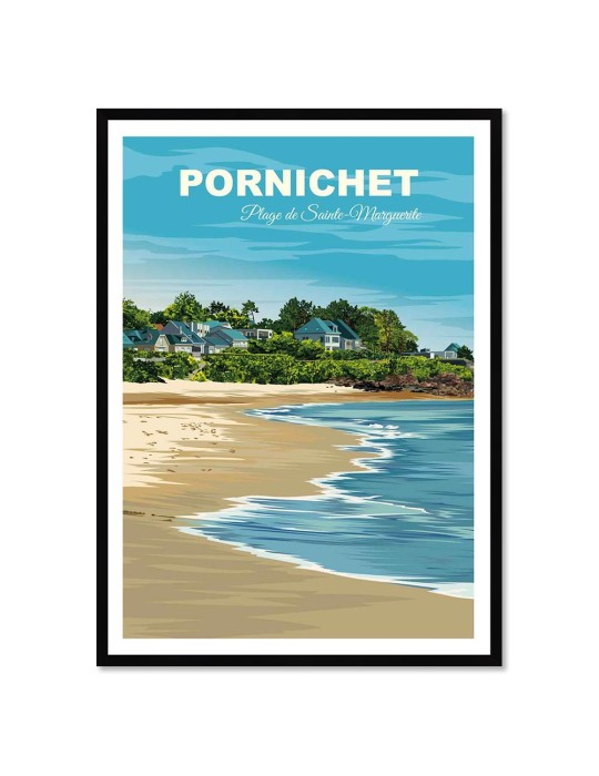 Pornichet – Poster affiche – image encadrée