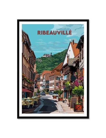 Ribeauvillé – Poster affiche – image encadrée