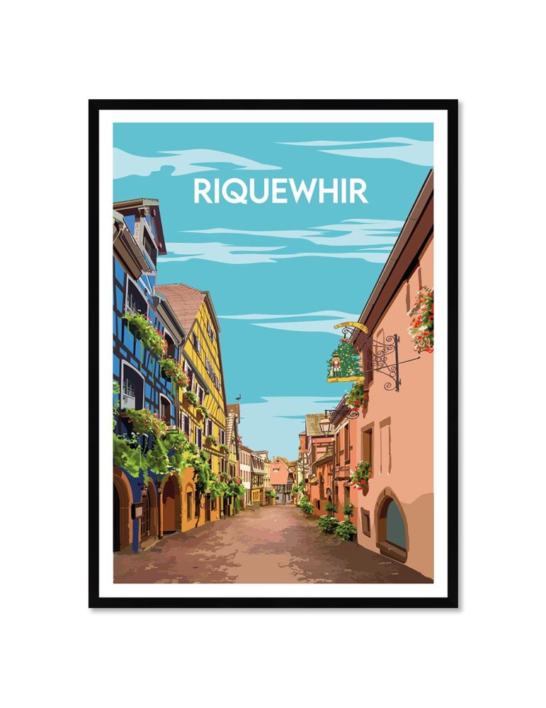 Riquewhir – Poster affiche – image encadrée