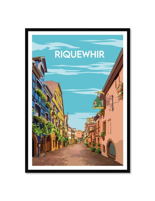 Riquewhir – Poster affiche – image encadrée