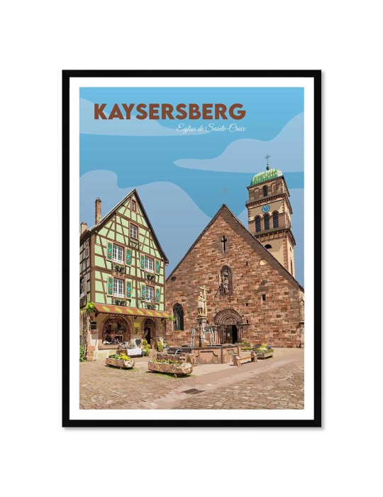 Kaysersberg – Poster affiche – image encadrée