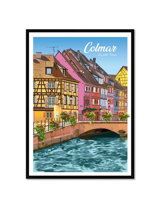 Colmar – Poster affiche – image encadrée